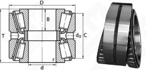 Подшипник 10979/800 радиально-упорный роликовый конический 800-1060-204/270 мм