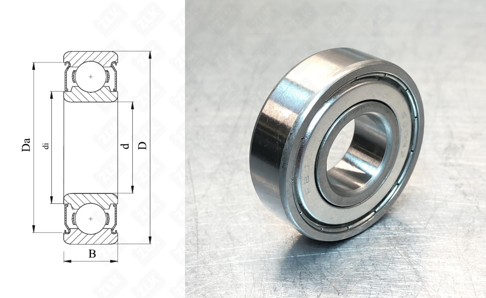 Подшипник шариковый 80202 (6202 ZZ/C3) 15×35×11 мм SKF оригинал