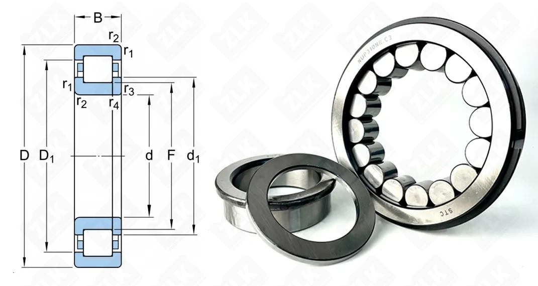 Подшипник роликовый 92310 (NUP310NRC3) 50×110×27 мм