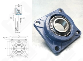 Подшипниковый узел UKF311 (FYJ55KF)