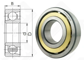 Подшипник 46310Л (7310ACM) радиально-упорный шариковый 50-110-27 мм