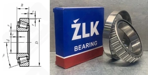 Подшипник 2007122 А (32022X) радиально-упорный роликовый конический 110-170-38 мм
