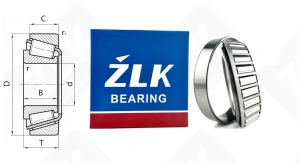 Подшипник 2007117 А (32017X) радиально-упорный роликовый конический 85-130-29 мм