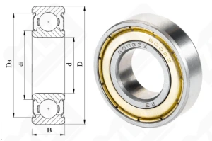 Подшипник 80102 (6002ZZ) радиальный шариковый 15-32-9 мм