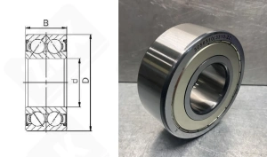 Подшипник № 3056310 (3310ZZ) радиально-упорный шариковый 50-110-44,4 мм