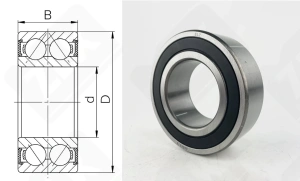 Подшипник 3056212 (2RS) (5212,3212) радиально-упорный шариковый 60-110-36,5 мм
