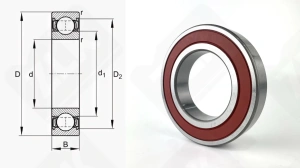Подшипник 180215 (6215LLUC3) радиальный шариковый 75-130-25 мм