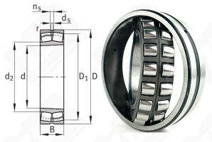 Подшипник 153515H (22215CCKW33) радиальный роликовый самоустанавливающийся 75-130-31 мм