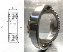 Подшипник 1608Л (2308M) радиальный шариковый самоустанавливающийся 40-90-33 мм