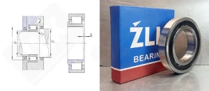 Подшипник 42202Е (NJ202EXLTVP2) радиальный роликовый 15-35-11 мм