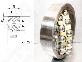 Подшипник 111530Л (2230K) радиальный шариковый самоустанавливающийся 150-270-73 мм