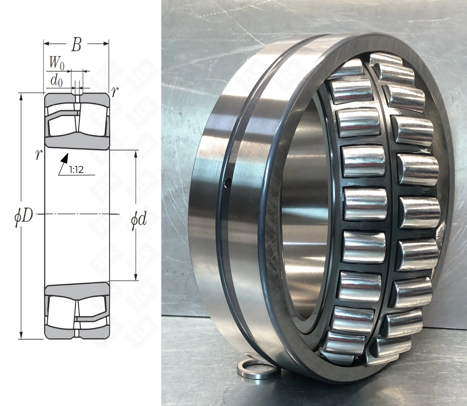 Подшипник роликовый 3153760Н  (23160CCKW33) 300×500×160 мм SKF оригинал
