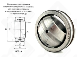 Подшипник ШСП17 (GE17ES) шарнирный 17-32-10/14 мм