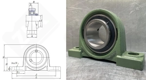 Подшипниковый узел 480308UCP (UCP308)