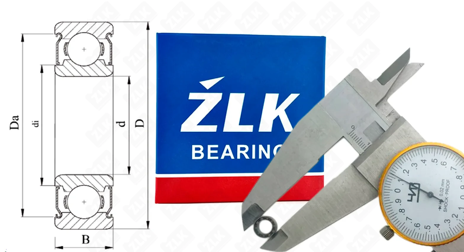 Подшипник шариковый  (MR106) 6×10×2.5 мм ZLK