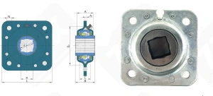 Подшипниковый узел 480209UCF (GWST209PPB32)