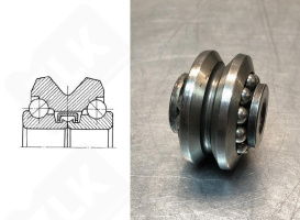 Подшипник 776800 ХУ радиально-упорный шариковый 10-35,85-17,7 мм