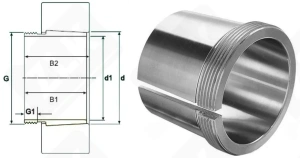 Втулка стяжная AHX312 OID 55-65-40 мм