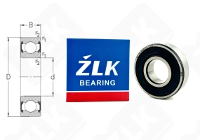 Подшипник 180101 (60012RS) радиальный шариковый 12-28-8 мм
