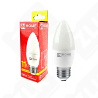Лампа светодиодная LED-СВЕЧА-VC 11Вт свеча 3000К тепл. бел. E27 230В