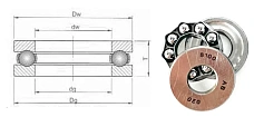 Подшипник шариковый 8100 (51100) 10×24×9 мм Neutral