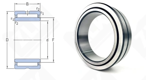 Подшипник 4074928 (NA4928) радиальный игольчатый 140-190-50 мм
