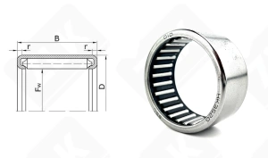 Подшипник HK3520 радиальный игольчатый 35-42-20 мм