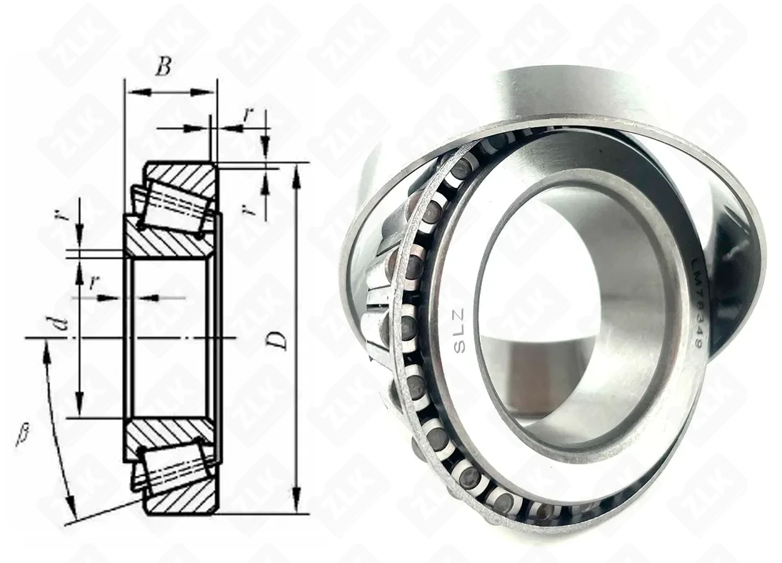 Подшипник роликовый  (015409282AA) 34.987×61.975×17 мм SLZ
