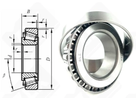 Подшипник 015409282AA (LM78349/LM78310A) радиально-упорный роликовый конический 34,987-61,975-17 мм
