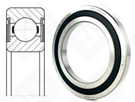 Подшипник 7000113 2RS (160132RS) радиальный шариковый 65-100-11 мм
