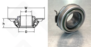 Подшипник 50TKB3501BRZA упорный шариковый 35-70-34,5 мм
