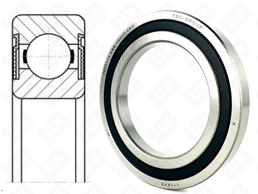 Подшипник шариковый 7000113 2RS (16013 2RS) 65×100×11 мм FBC