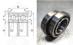Подшипник 436103 Е (7003CDT) радиально-упорный шариковый 17-35-20 мм