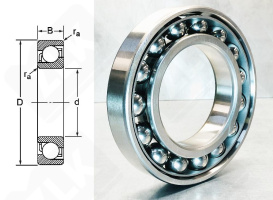 Подшипник 66216 (7216BEAT85) радиально-упорный шариковый 80-140-26 мм