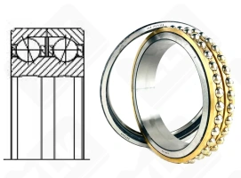 Подшипник 170/260 Л радиально-упорный шариковый 170-260-67 мм