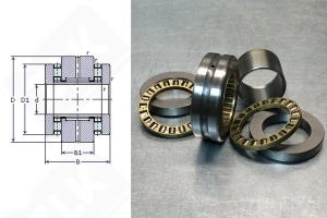 Подшипник 504705Е (4) (ZARN2557) упорный игольчатый 25-47/57-50 мм