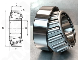 Подшипник 32312 (NU312) радиальный роликовый 60-130-31 мм