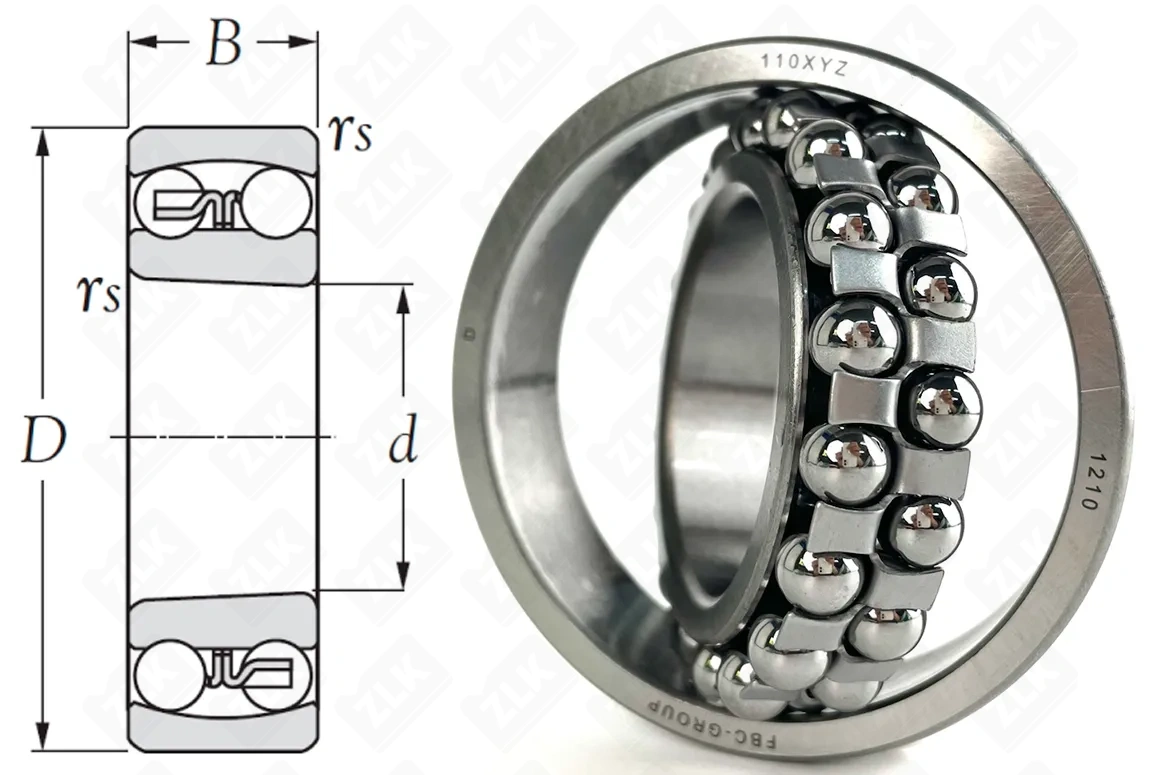 Подшипник шариковый 1210 (1210) 50×90×20 мм FBC