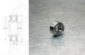 Подшипник 638/4ZZ радиальный шариковый 4-9-4 мм