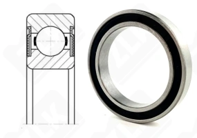 Подшипник 1000806 2RS (618062RS,68062RS) радиальный шариковый 30-42-7 мм