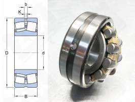 Подшипник 3506 H (22206CAW33,22206MBW33) радиальный роликовый самоустанавливающийся 30-62-20 мм