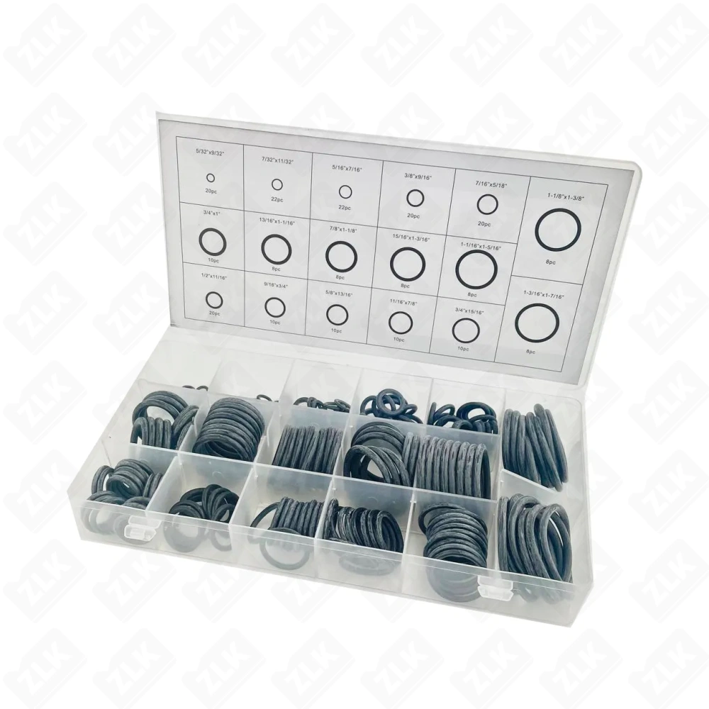 Набор колец резиновых NBR70 Дюйм. 222шт