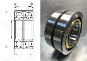 Подшипник 366322Л (7322BMDF) радиально-упорный шариковый 110-240-100 мм