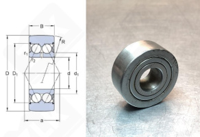 Подшипник 305804C2Z (LR5204) радиально-упорный шариковый 20-52-20,6 мм