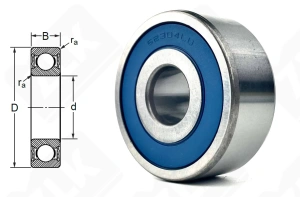 Подшипник 62304/172RSC3 радиальный шариковый 17-52-21 мм