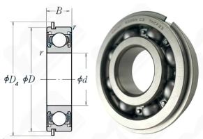 Подшипник 750306 (70) (6306NRC3) радиальный шариковый 30-72-19 мм