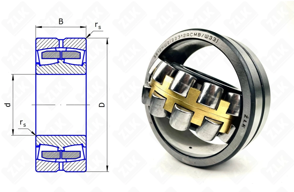 3612 HШ2 (22312CAW33,22312MBW33) ZLK
