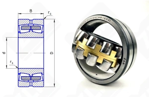 Подшипник 3612 HШ2 (22312CAW33,22312MBW33) радиальный роликовый самоустанавливающийся 60-130-46 мм