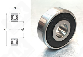 Подшипник B17-116AT1XDDGCMR радиальный шариковый 17-52-18 мм