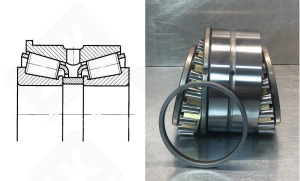 Подшипник 697920 Л (4) (160098X/160152XHGLP) радиально-упорный роликовый конический 98,42-152,4/159-92 мм